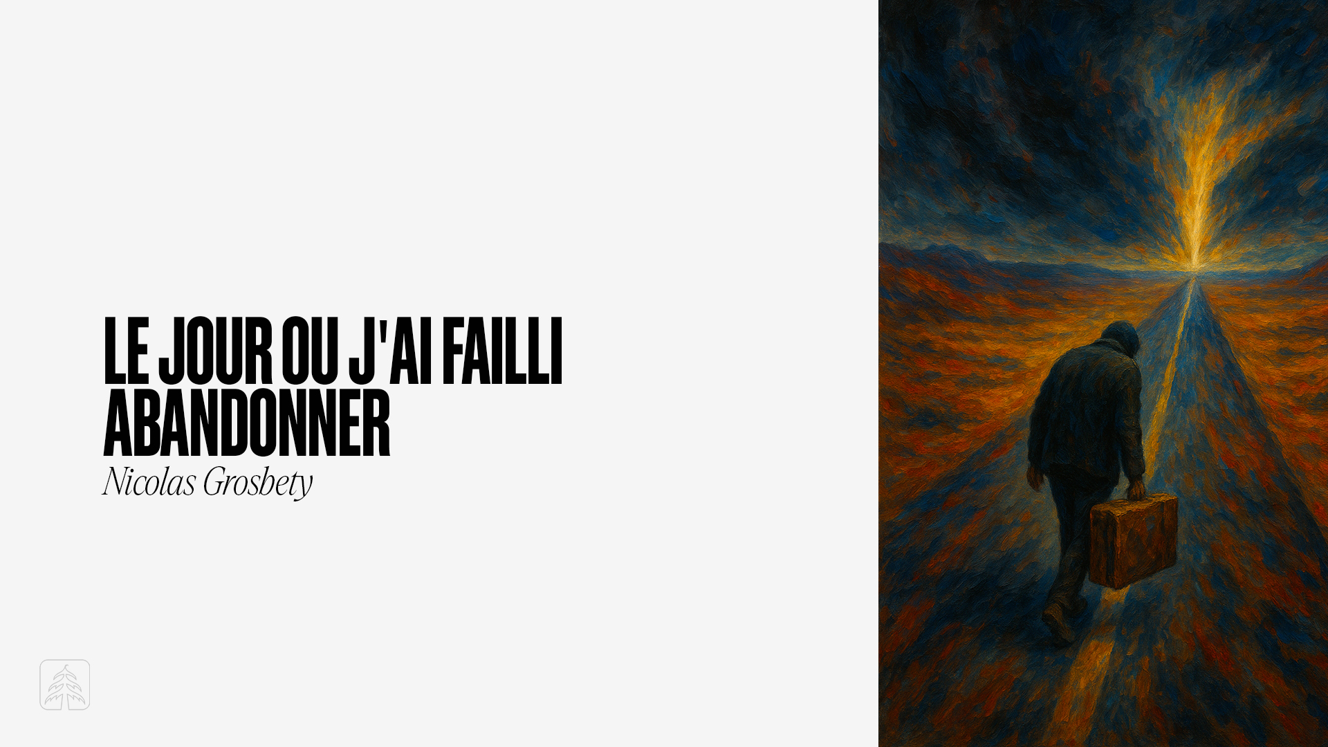 le jour où j’ai failli abandonner